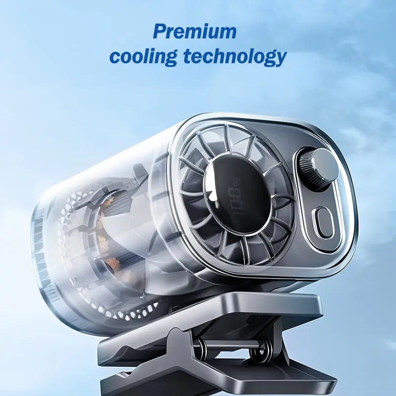 NESLEMY Car Clip On Fan with LED Display