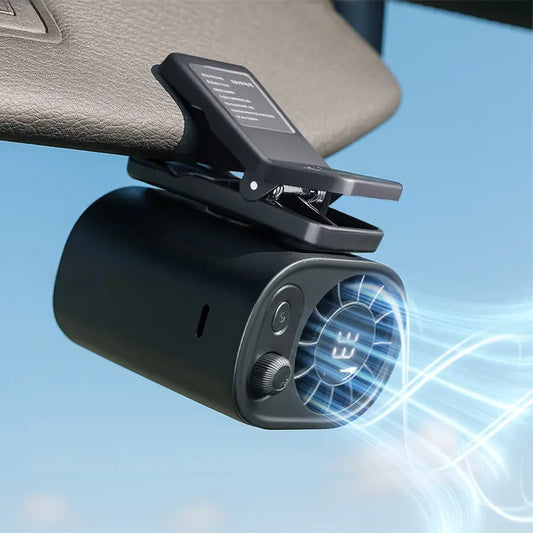 NESLEMY Car Clip On Fan with LED Display